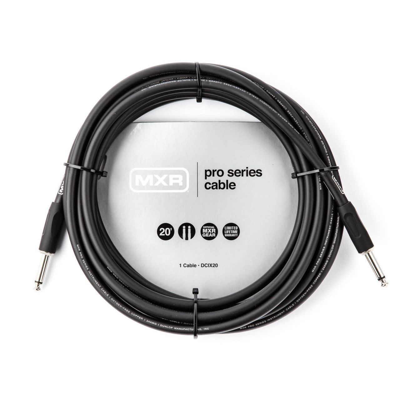 MXR® 20FT Pro Series Instrument Cable - Straight/Straight