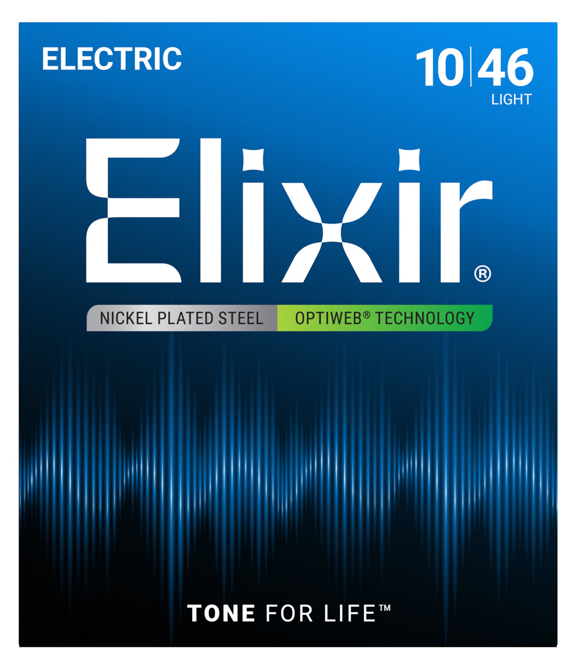 Elixir® Nickel Plated Electric Guitar Strings With Optiweb - 10-46