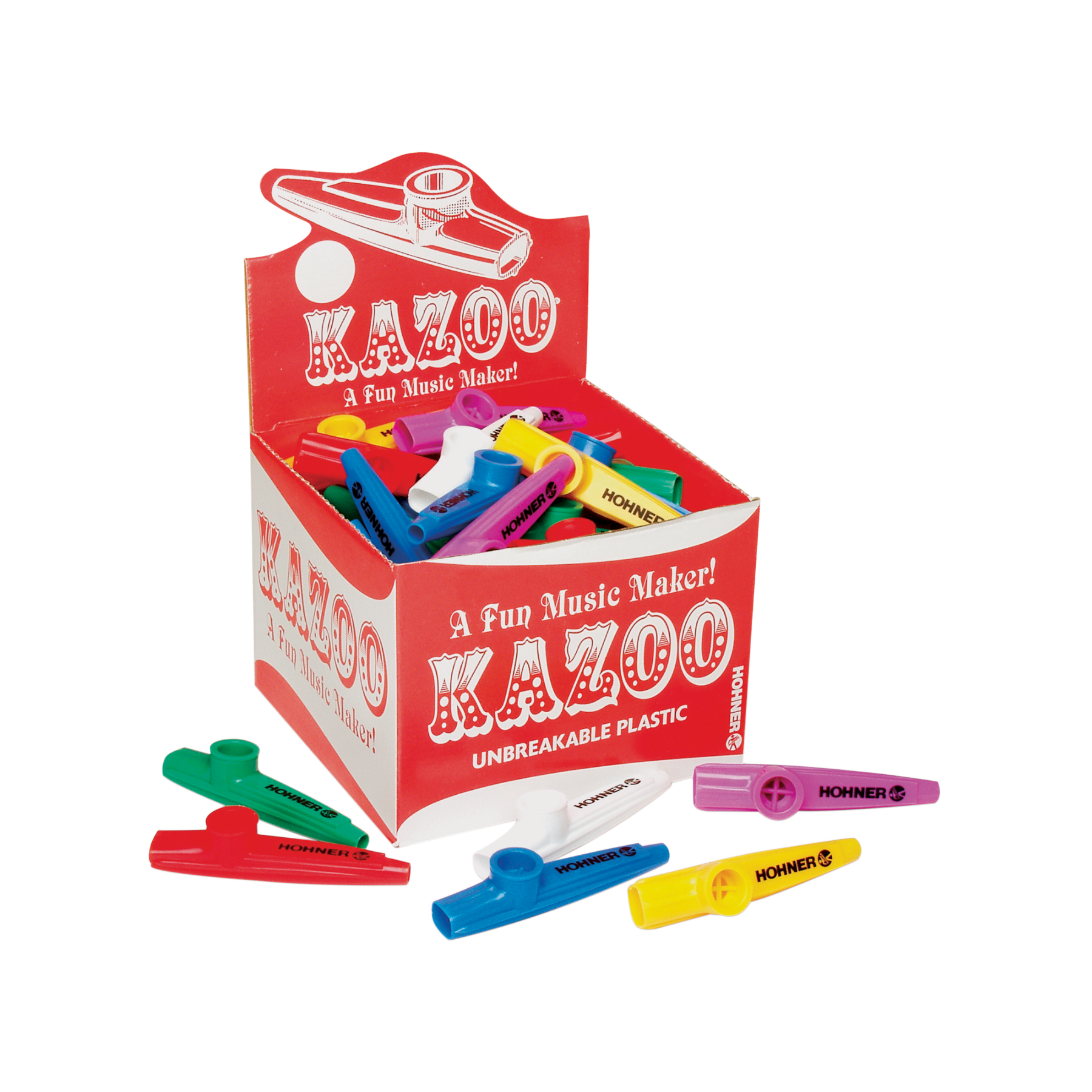 Hohner 50 Pack Of Kazoos, Assorted Colors