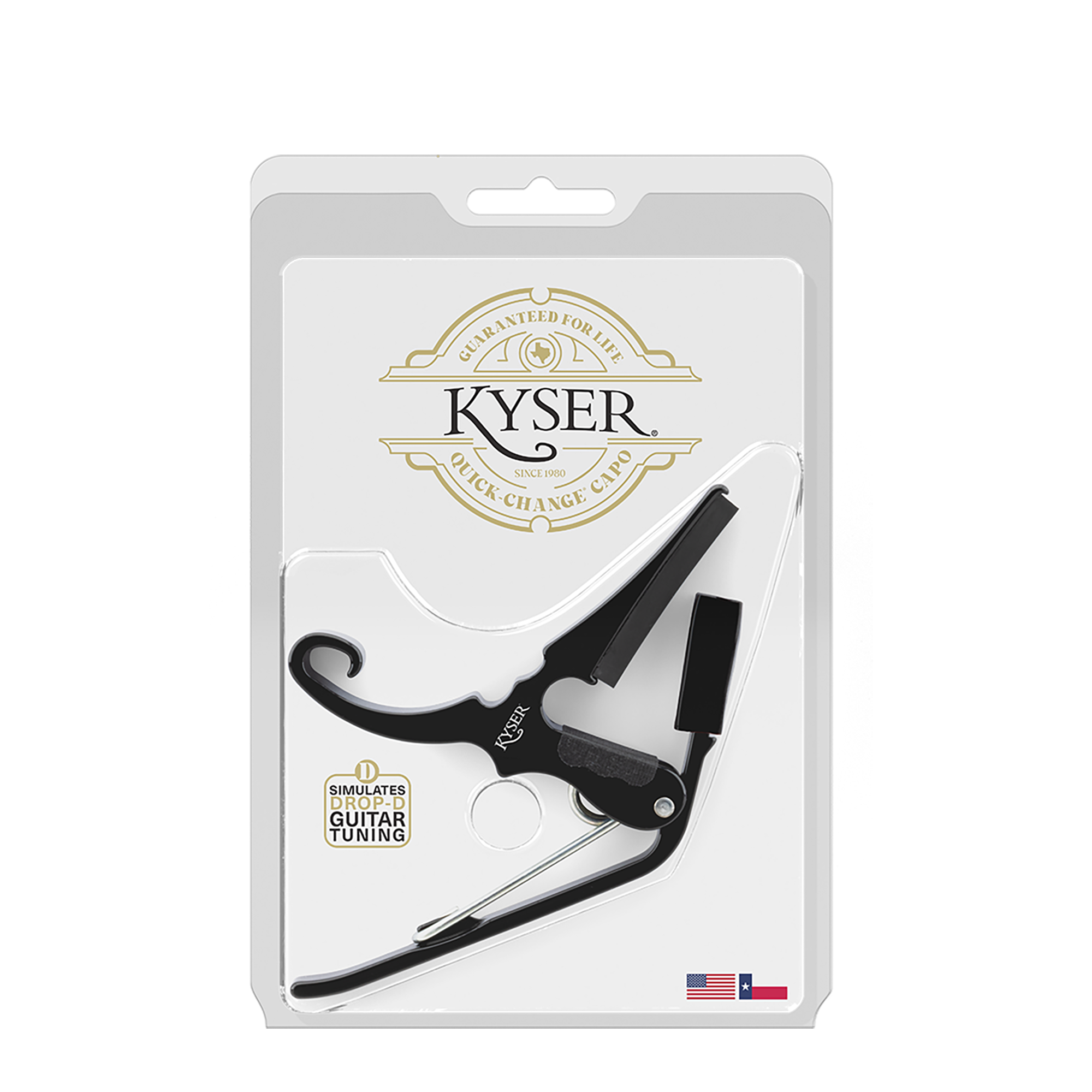 Kyser Black Drop D Acoustic Guitar Capo