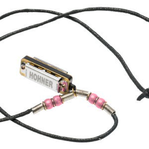 Hohner Mini Harmonica Necklace, Pink