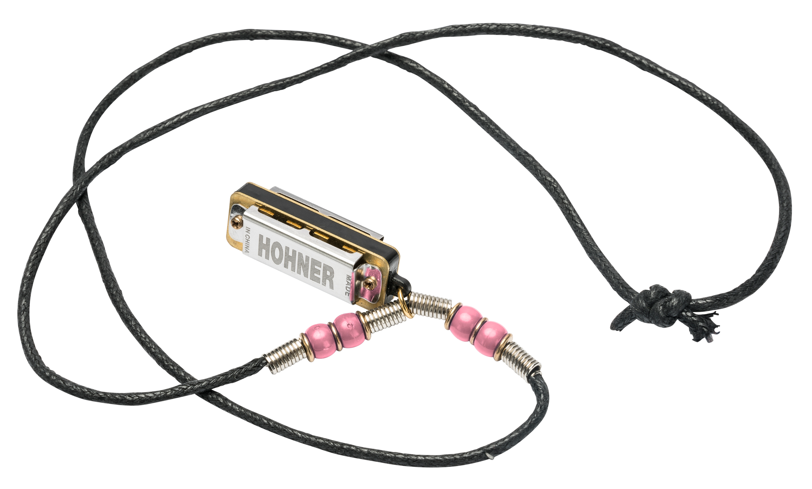 Hohner Mini Harmonica Necklace, Pink