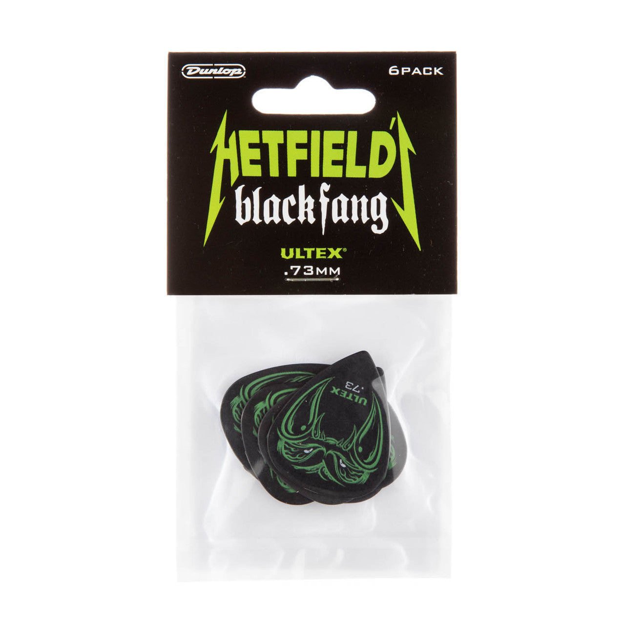Dunlop James Hetfield .73mm Black Fang Pick Pack - 6 Picks