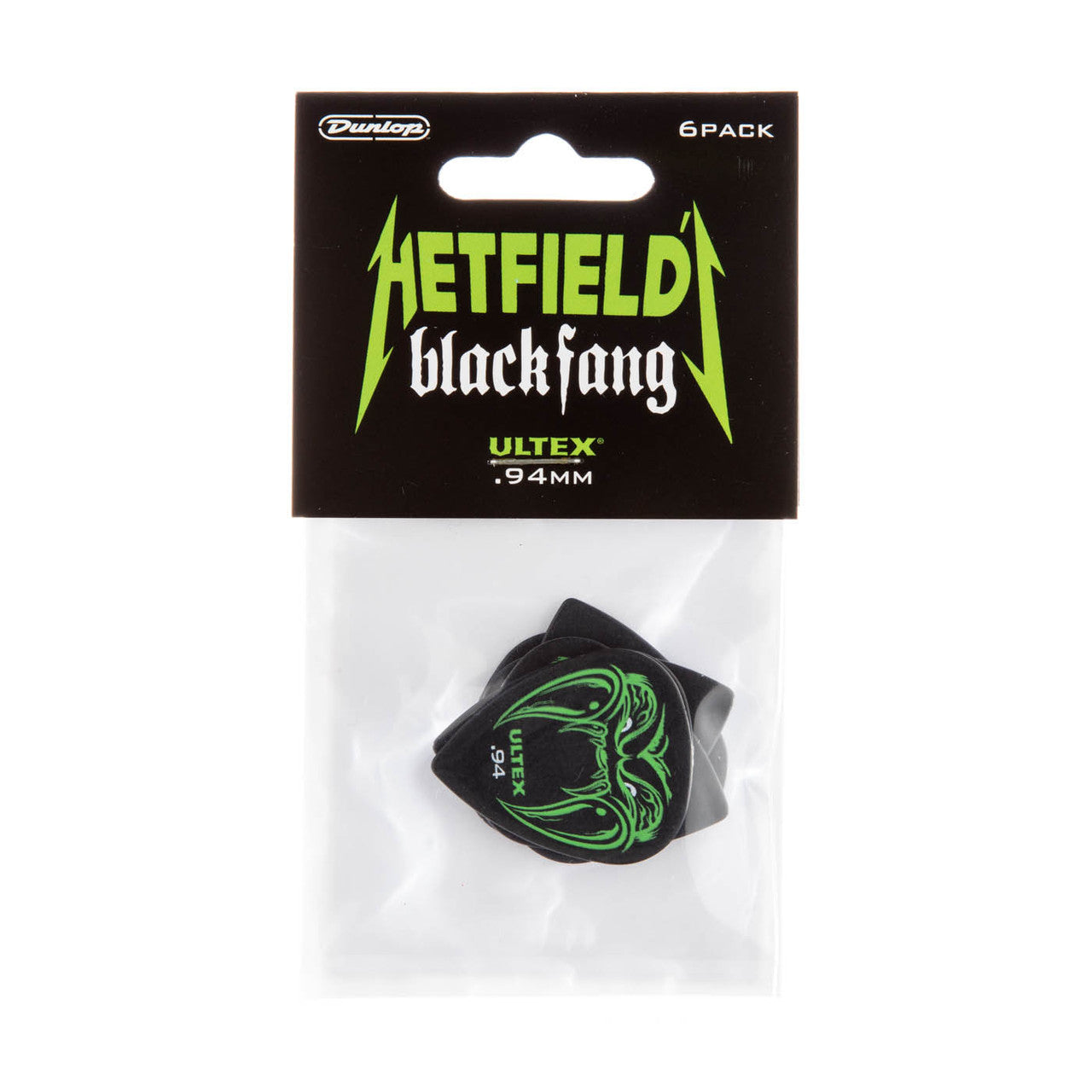 Dunlop James Hetfield .94mm Black Fang Pick Pack - 6 Picks