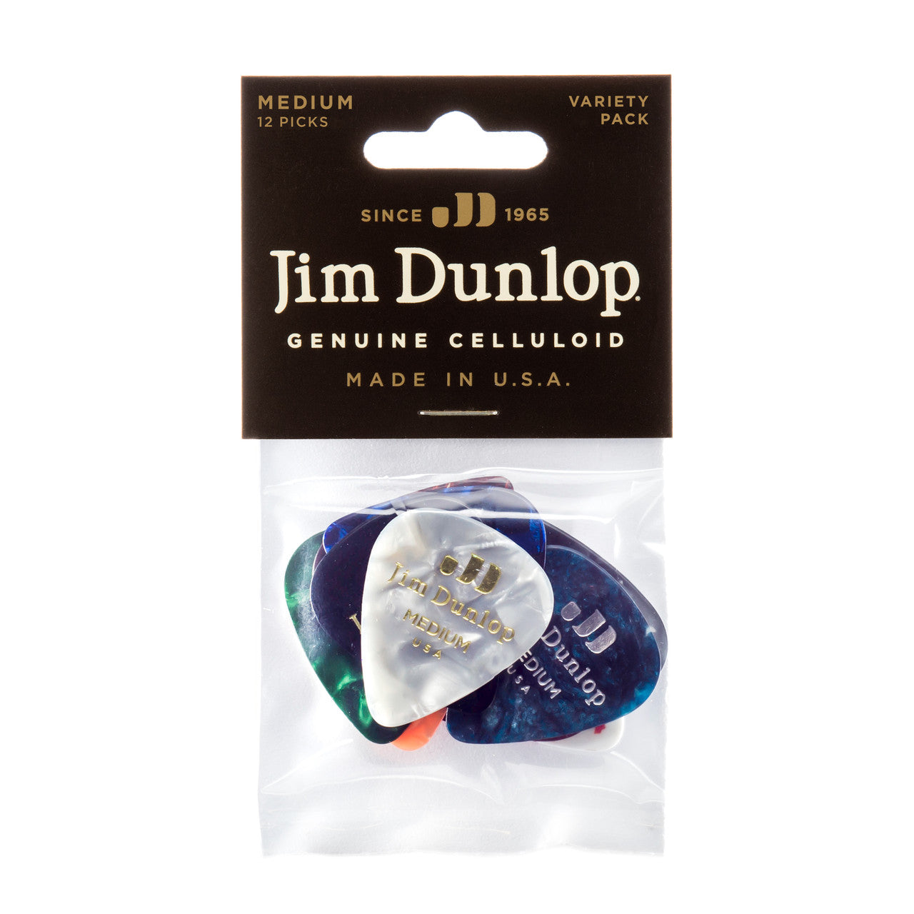 Dunlop Celluloid Variety Pick Pack - Medium - 12 Picks