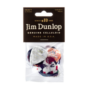 Dunlop Celluloid Variety Pick Pack - Heavy - 12 Picks