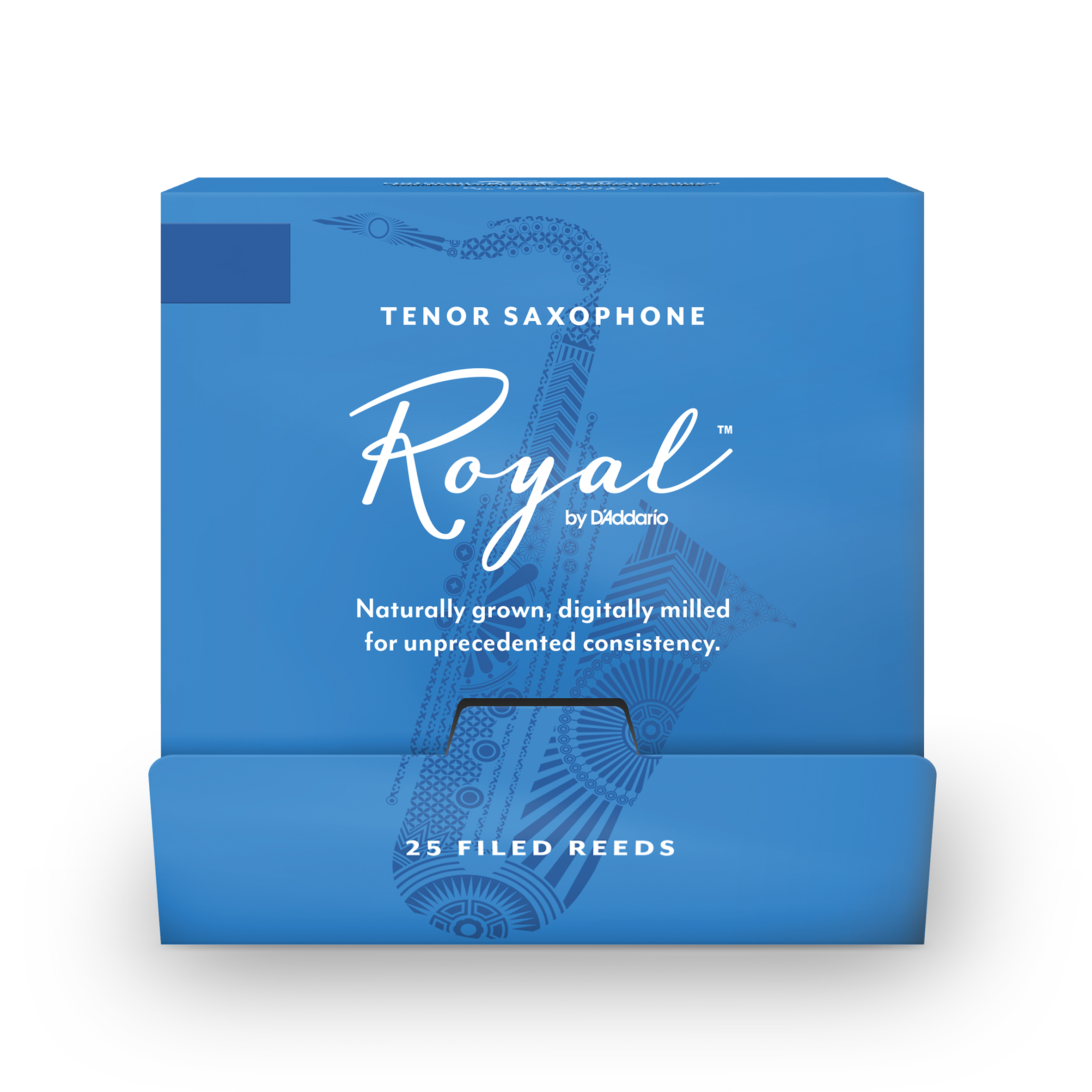 Royal By D'Addario Tenor Sax Reeds, Strength 2.0, 25-Reeds