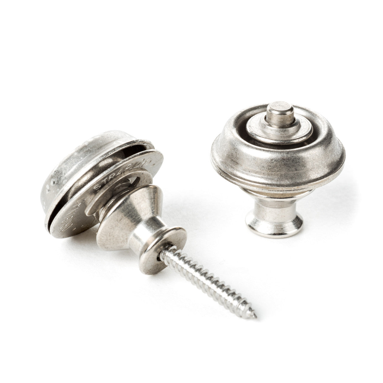 Dunlop Straplok® Strap Retainers Dual Design - Vintage Nickel