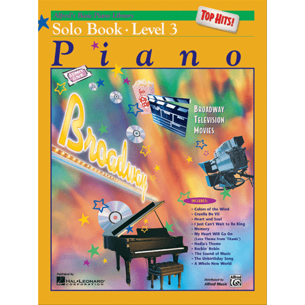 Alfred's Basic Piano Course: Top Hits! Solo Book 3