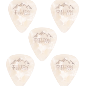 Teton White Pearl Medium Guitar Picks TPWP-M