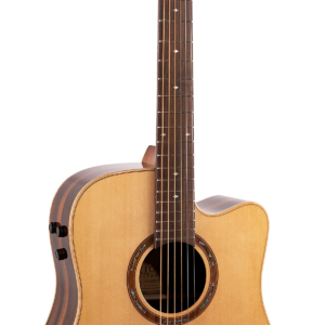 Teton STS180CENT-AR Dreadnough Acoustic Guitar - Solid Spruce Top - Ebony Back & Sides - Armrest