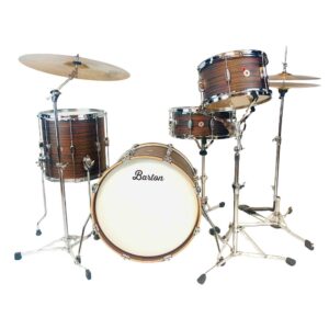 Barton Essential Birch Drum Kit - 3-Piece - Tigerwood Bartex