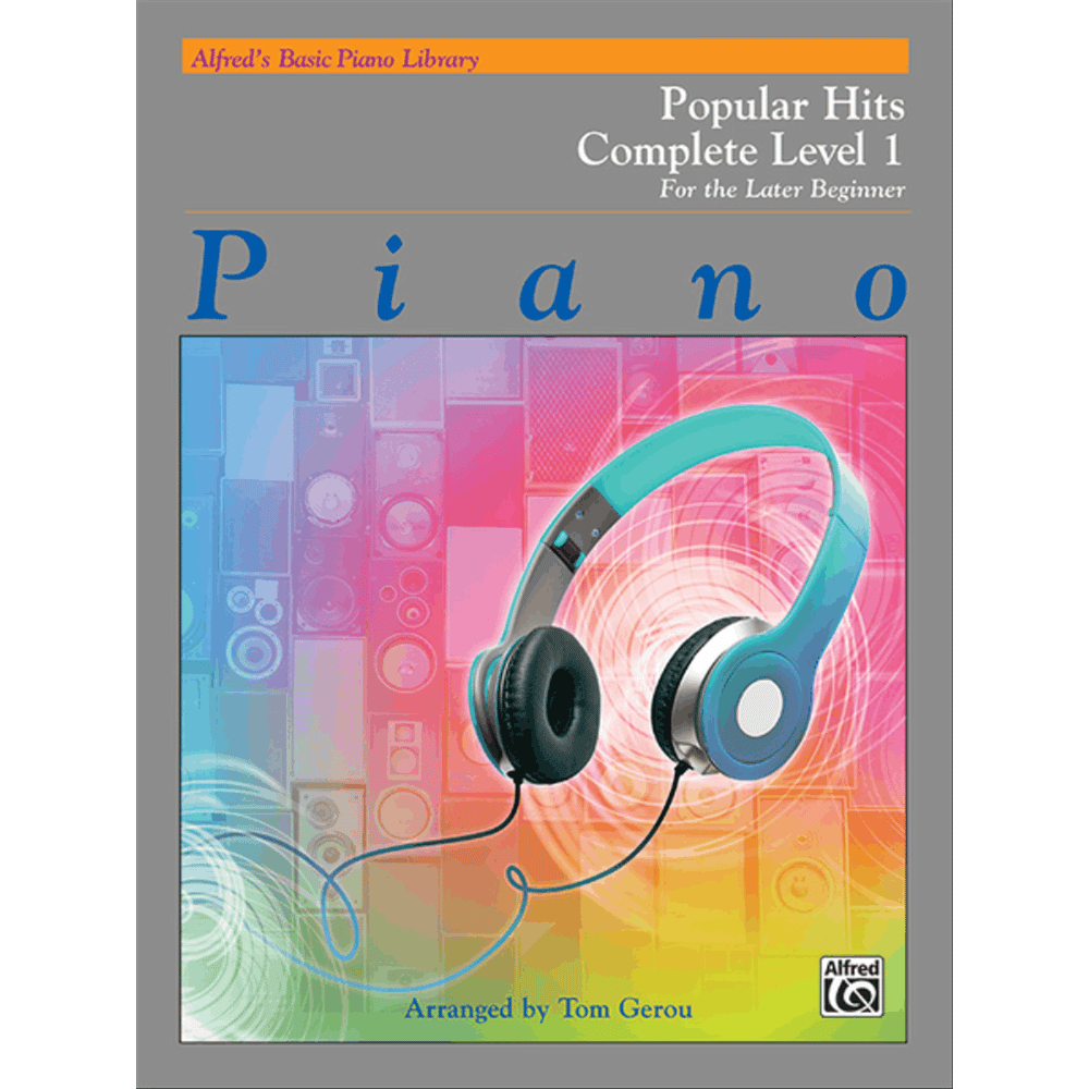 Alfred's Basic Piano Library Popular Hits Complete Book 1 (Later Beginner) - Level 1A/1B
