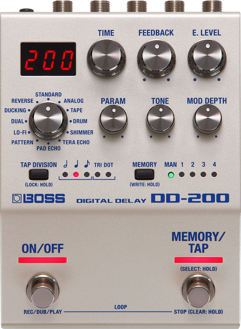 DD-200 Boss Digital Delay Pedal-Simply Sophisticated