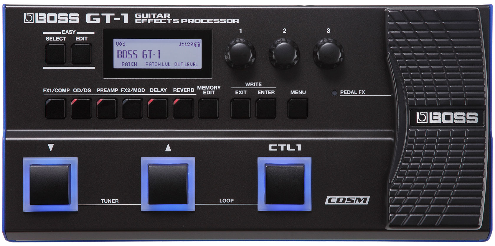 GT-1 Guitar Effect Processor-Premium Tone for Players On the Go