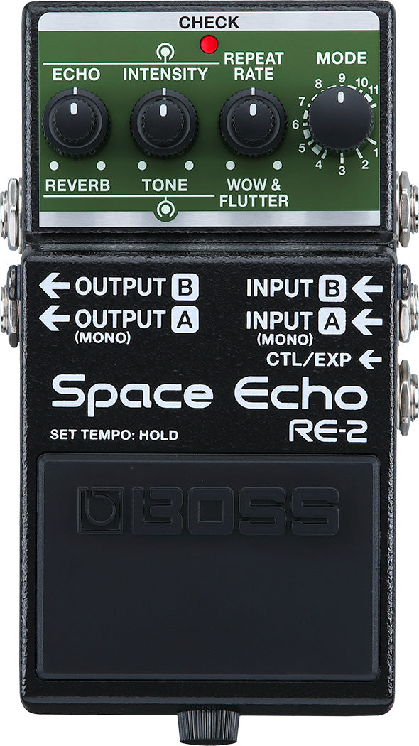 RE-2 Boss Space Echo Effect Pedal-The Authentic Space Echo Experience in a Compact Pedal