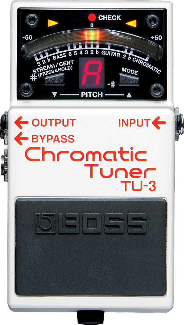 TU-3 Boss Chromatic Tuner Pedal-The Gold Standard in Stage Tuning