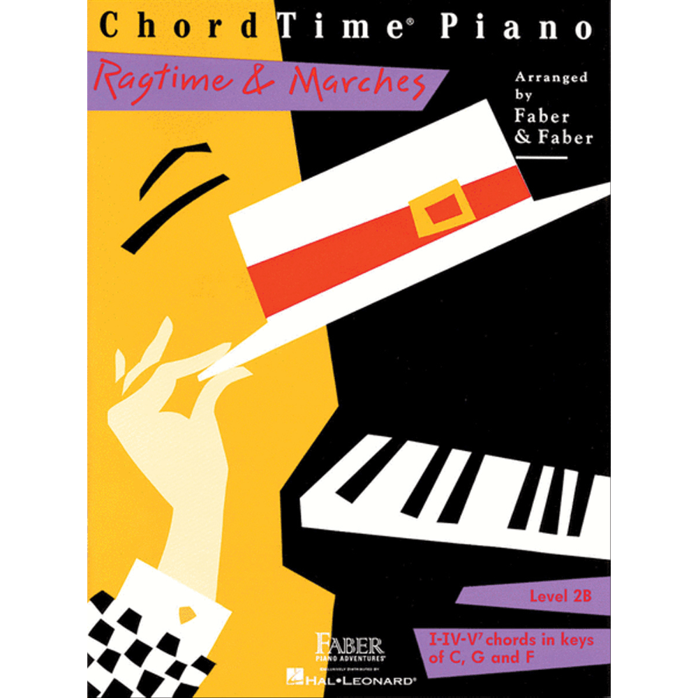 ChordTime Piano Ragtime & Marches - Level 2B (Faber Piano Adventures)