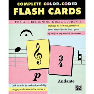 Complete Color-Coded Flash Cards - 89 cards