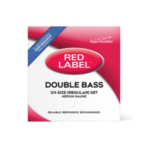Super Sensitive Red Label Double Bass Single E String-3/4 Size