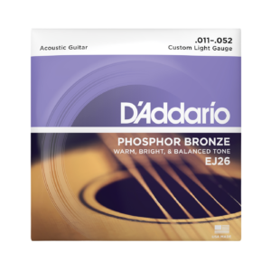 D'Addario EJ26 Phosphor Bronze Acoustic Guitar Strings - Custom Light (11-52)