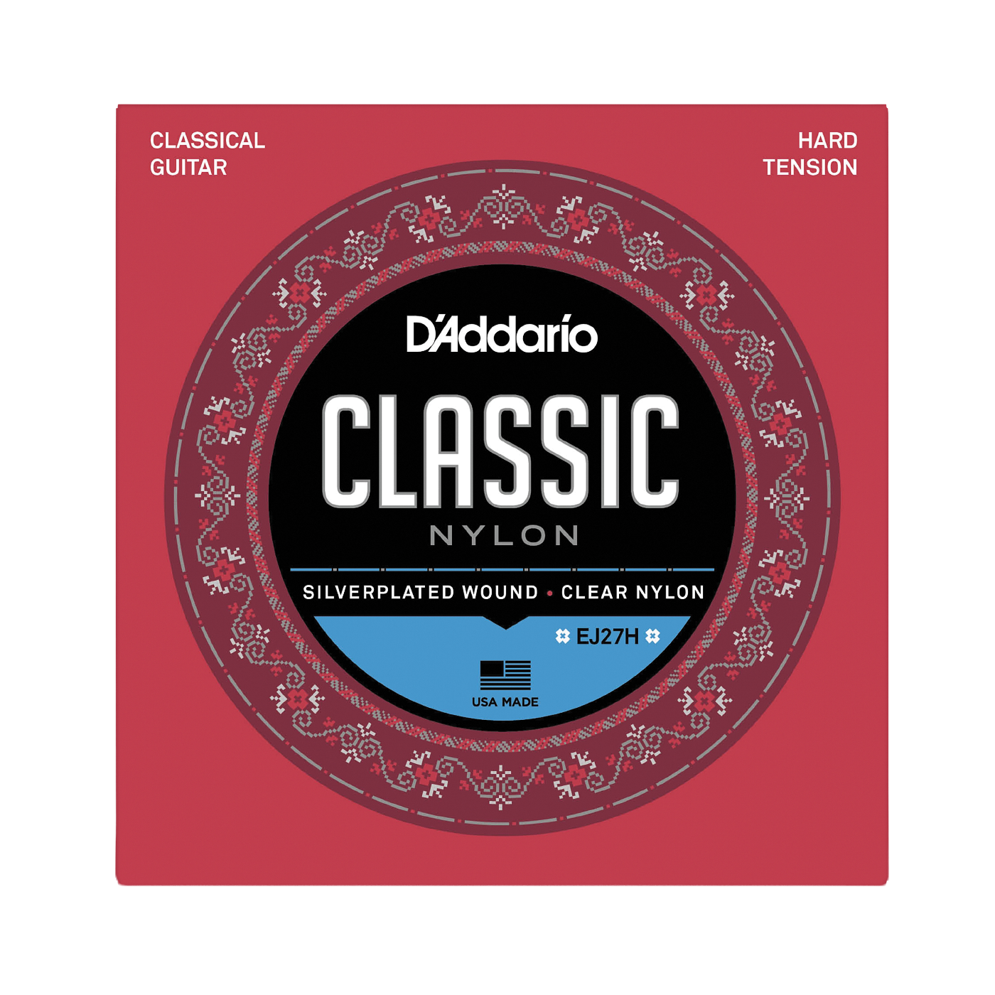 D'Addario EJ27H Classical Guitar Strings - Hard Tension Student Set