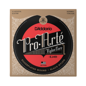 D'Addario EJ49 Pro-Arté Black Nylon Classical Guitar Strings - Normal Tension