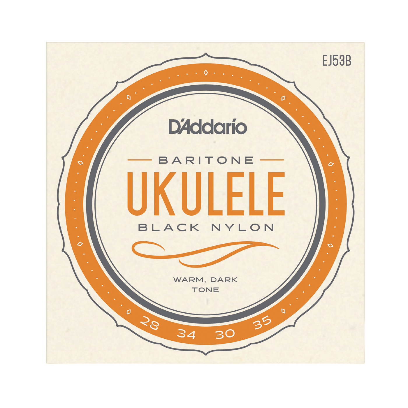 D'Addario EJ53B Pro-Arté Rectified Black Nylon Baritone Ukulele Strings