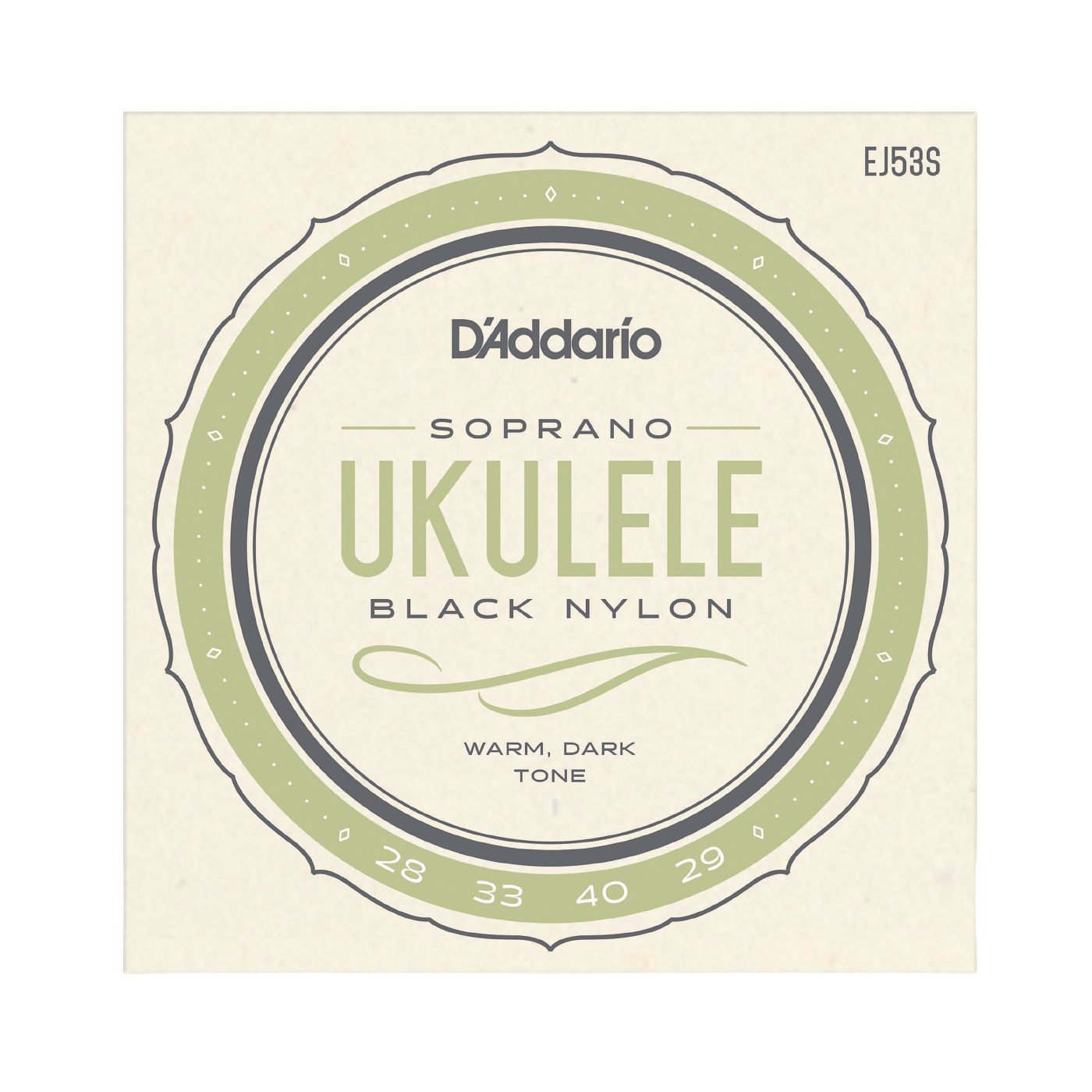D'Addario EJ53S Pro-Arté Rectified Black Nylon Soprano Ukulele Strings