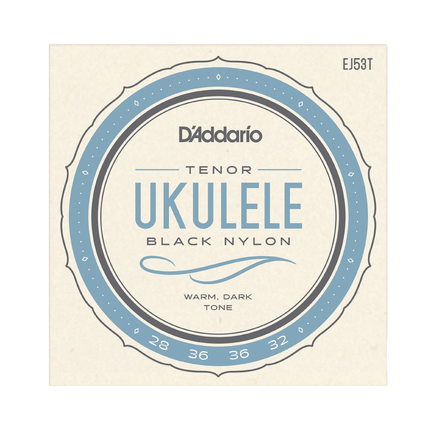 D'Addario EJ53T Pro-Arté Rectified Black Nylon Tenor Ukulele Strings