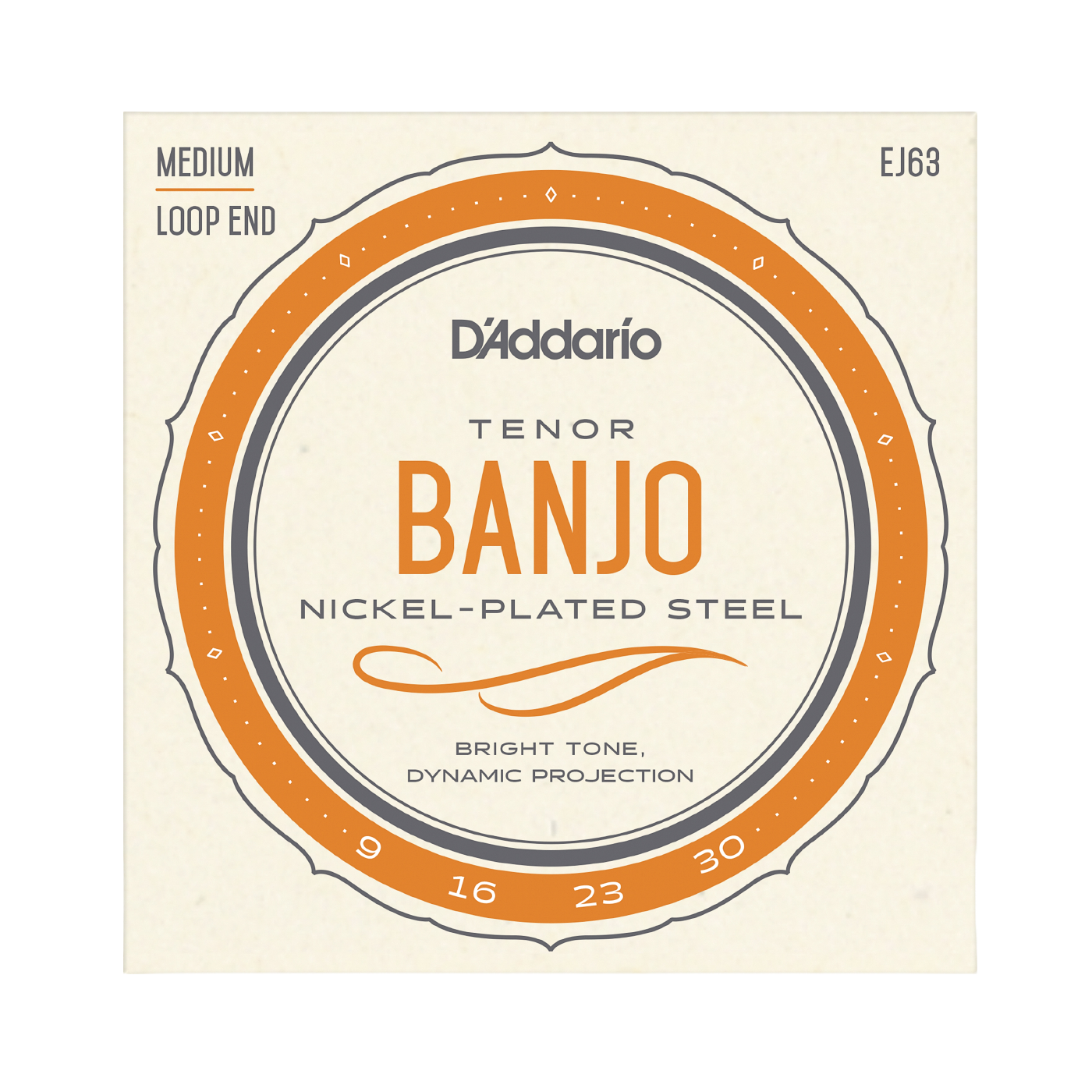 D'Addario EJ63 Nickel Tenor Banjo Strings - (9-30)