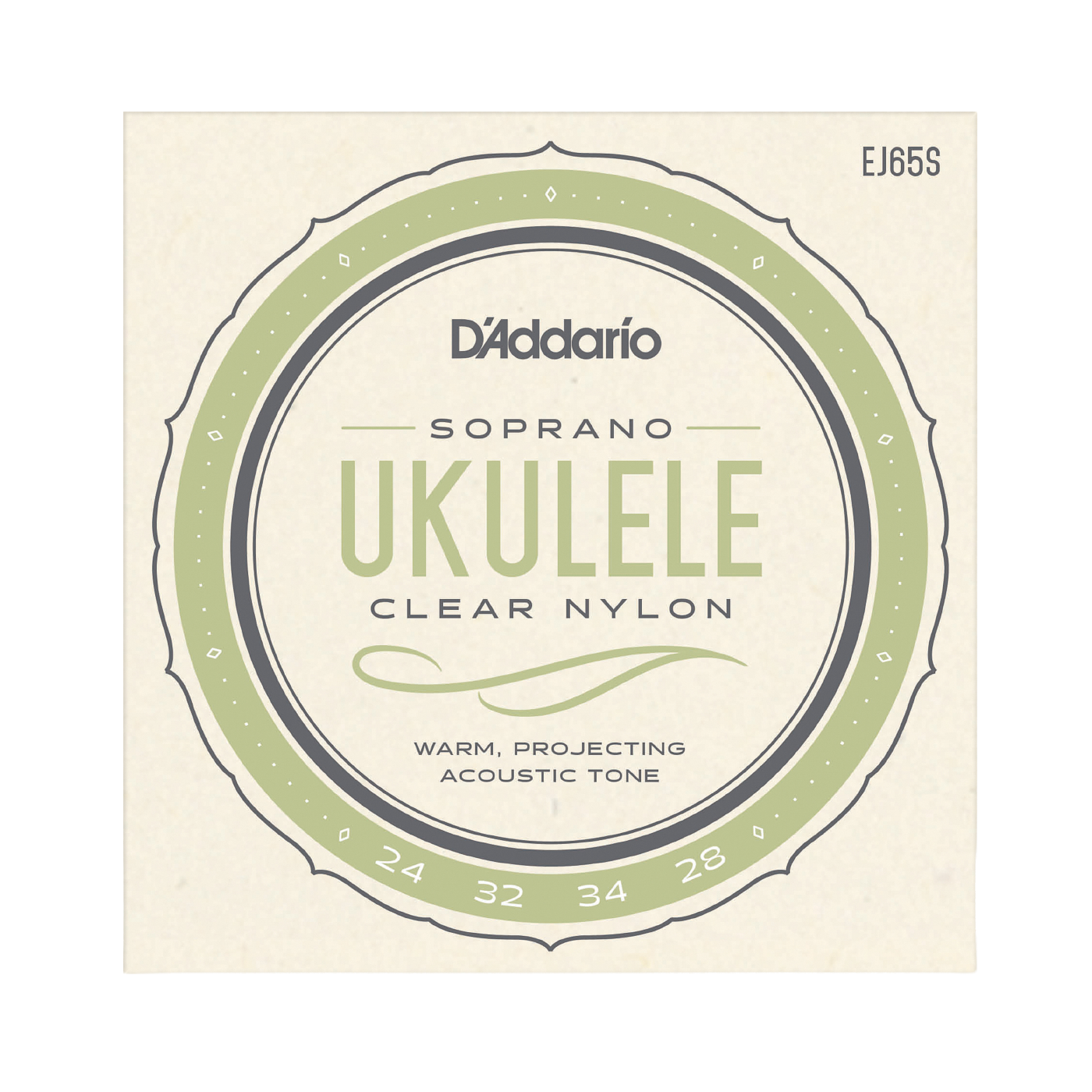 D'Addario EJ65S Pro-Arté Custom Extruded Soprano Ukulele Strings