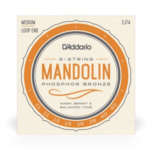 D'Addario EJ74 Phosphor Bronze Mandolin Strings - Medium (11-40)