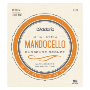 D'Addario EJ78 Phosphor Bronze Mandocello Strings - Medium (22-74)