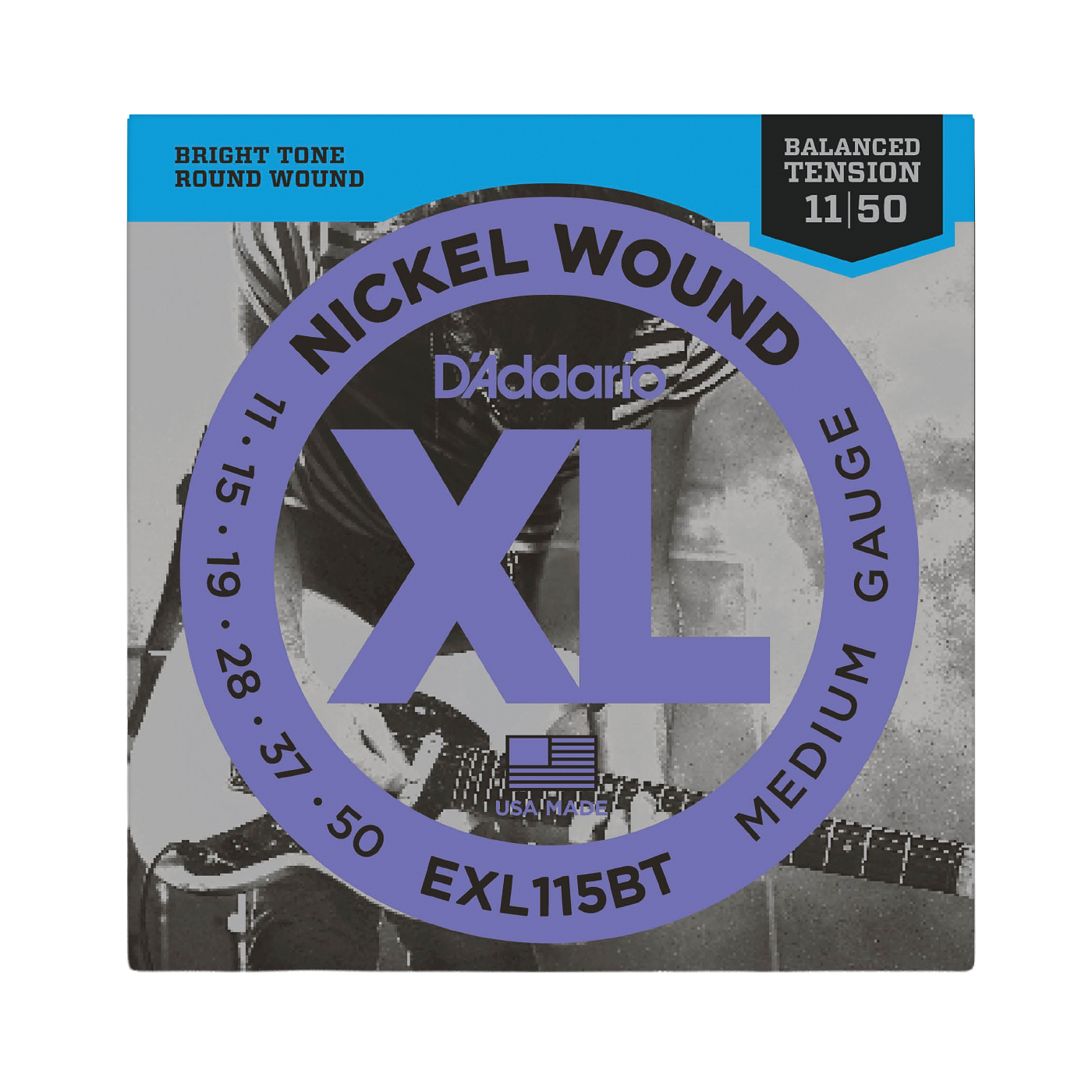 D'Addario EXL115BT Nickel Wound Electric Guitar Strings - Balanced Tension Medium (11-50)