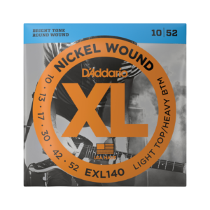 D'Addario EXL140 Nickel Wound Electric Guitar Strings - Light Top/Heavy Bottom (10-52)
