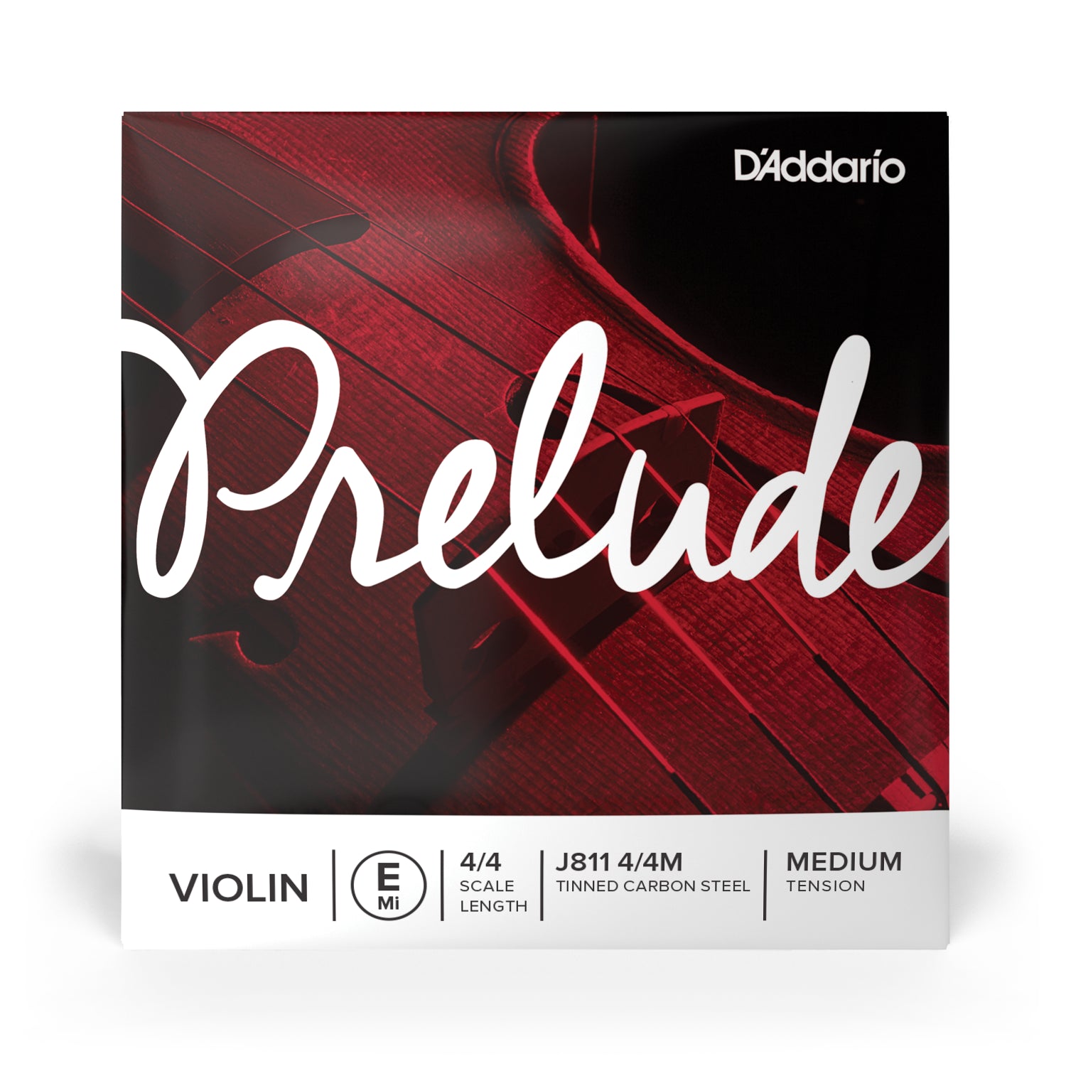 D'Addario Prelude J811 4/4M Violin E String - Medium Tension 4/4 Size