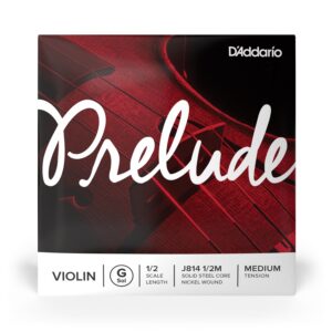 D'Addario Prelude J814 1/2M Violin G String - Medium Tension 1/2 Size