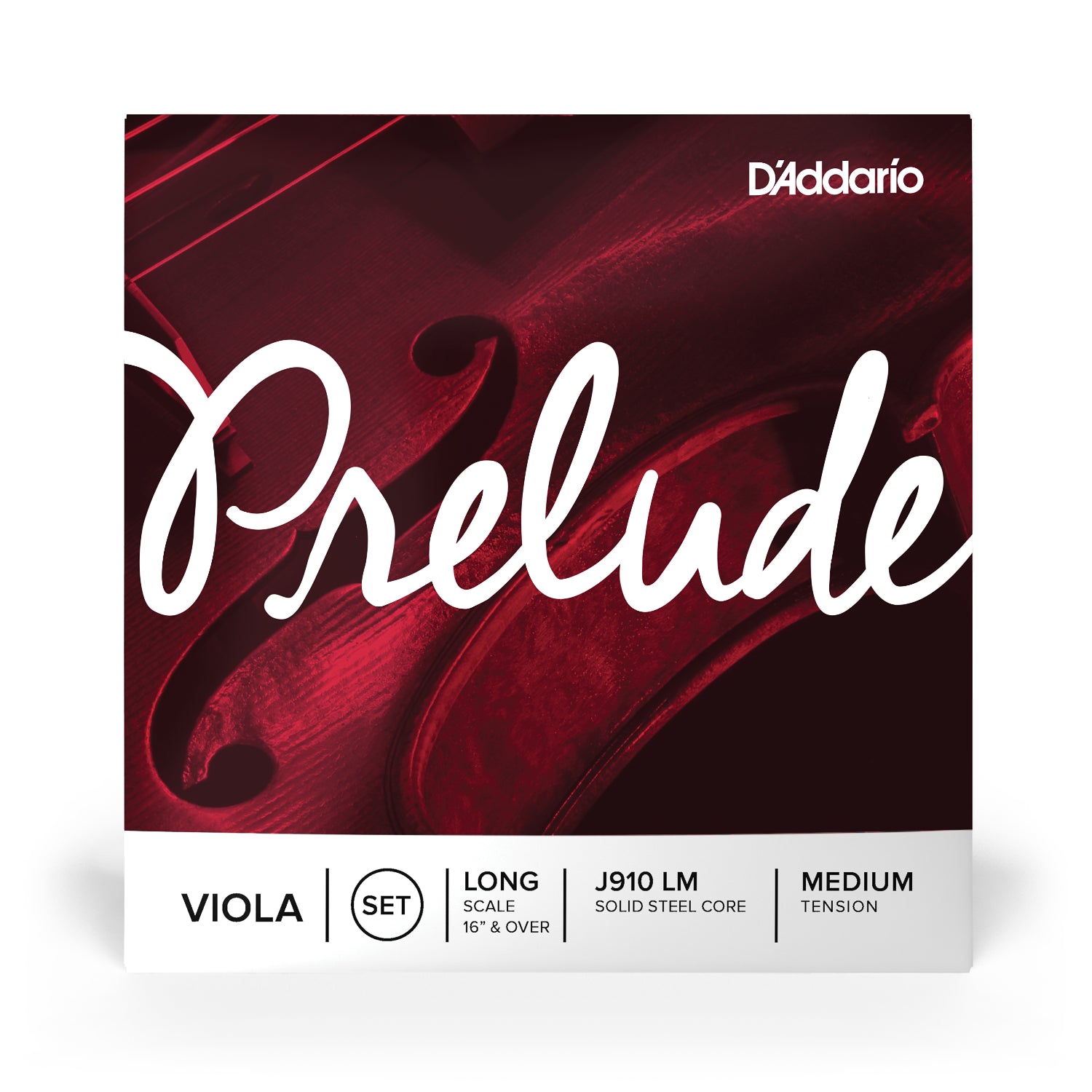 D'Addario Prelude J910LM Viola String Set - Medium Tension - Long Scale