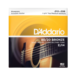 D'Addario EJ14 80/20 Bronze Acoustic Guitar Strings - Bluegrass (12-56)