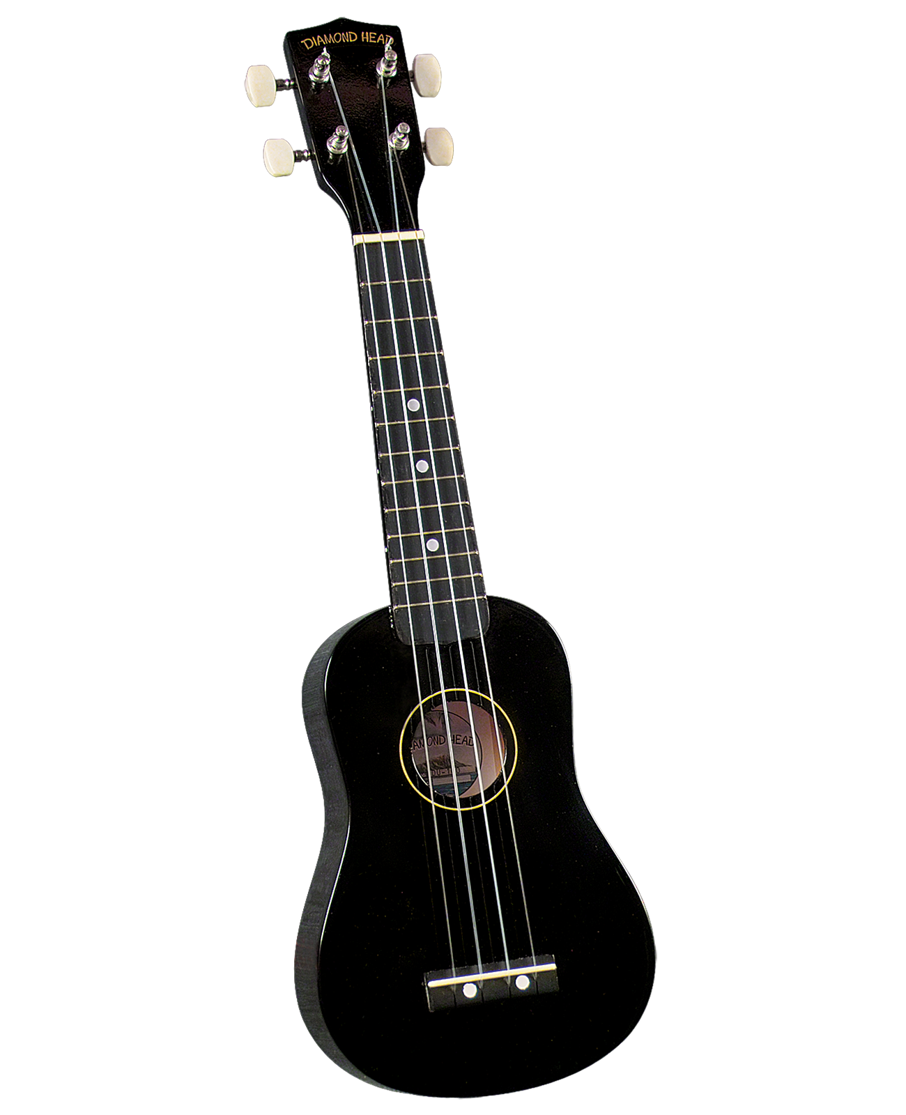 DU100 Diamond Head Ukulele Black