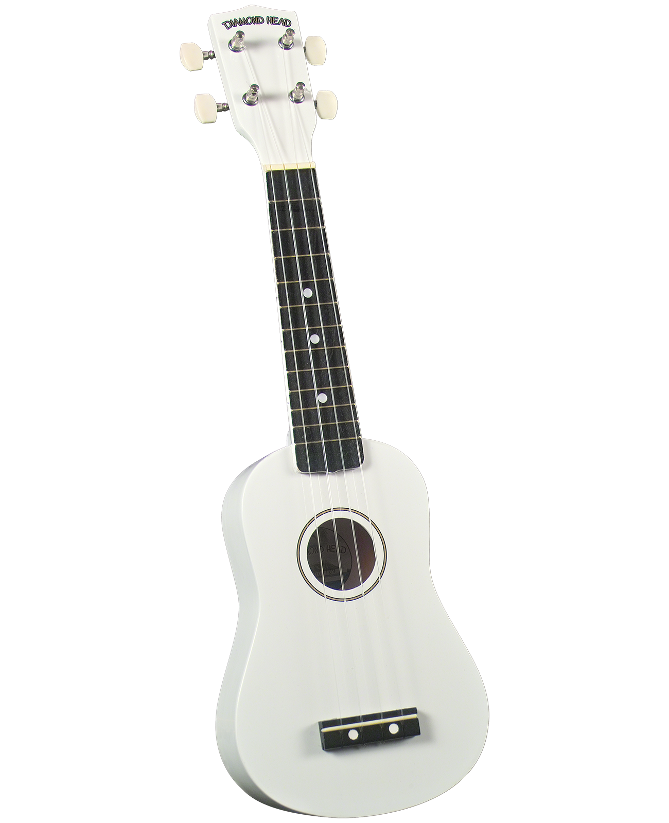 DU109 Diamond Head Ukulele White