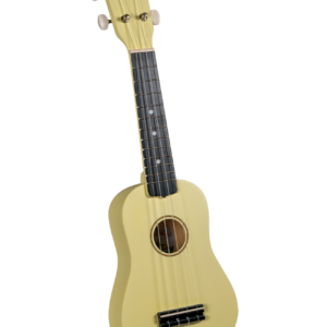 Diamond Head DU124 Tropical Satin Soprano Ukulele - Banana Yellow with Gig Bag