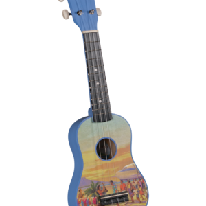 Diamond Head DU133 Vintage Soprano Ukulele - Vintage Hawaii Design with Gig Bag