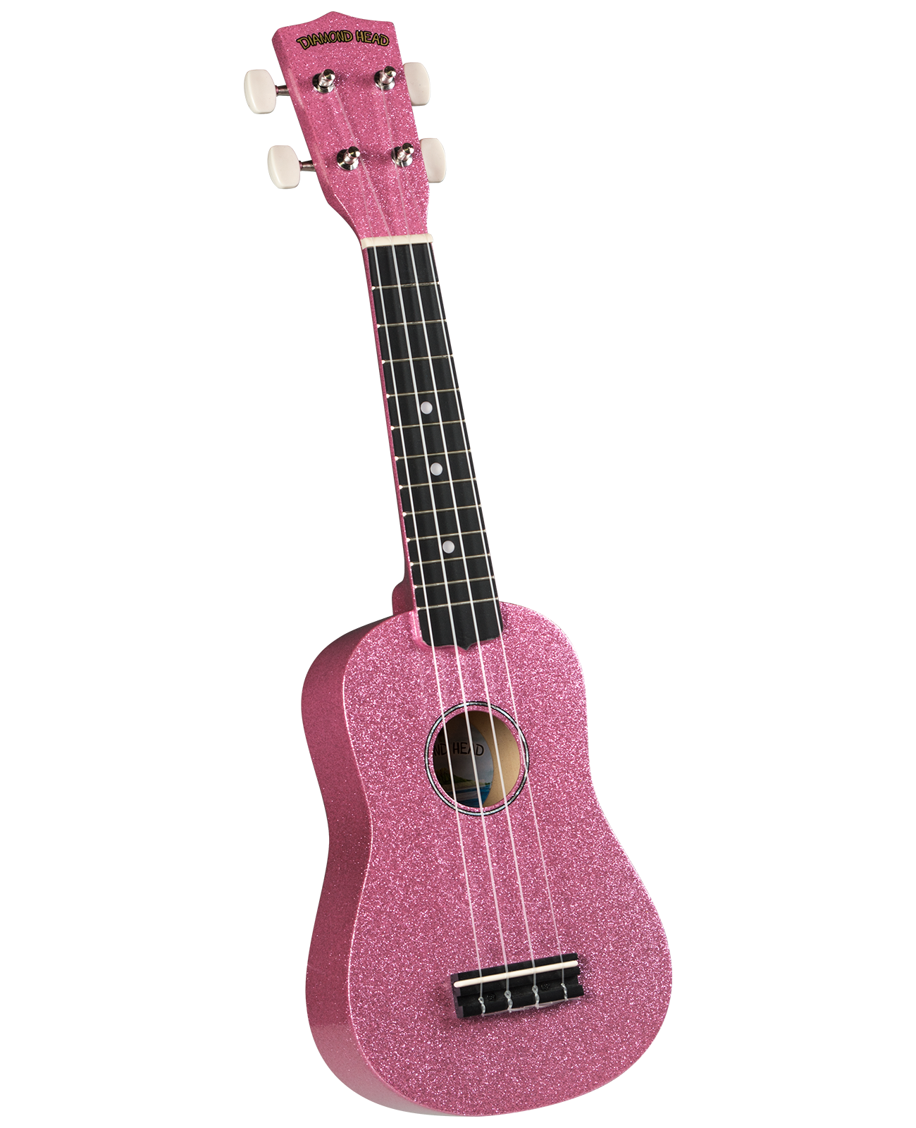DU140 Diamond Head Hot Rod Soprano Ukulele-Bubblegum Pink