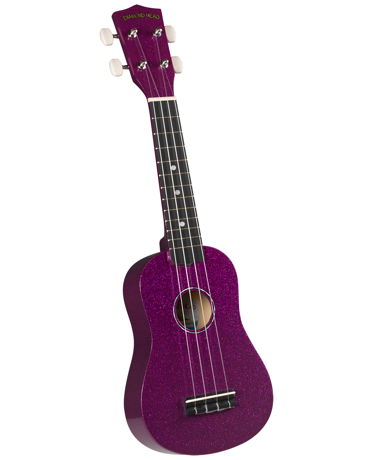 DU148 Diamond Head Hot Rod Soprano Ukulele-Royal Purple