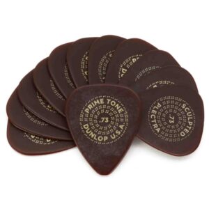 Dunlop Primetone Standard Sculpted Plectra-.73mm Gauge-12 pack