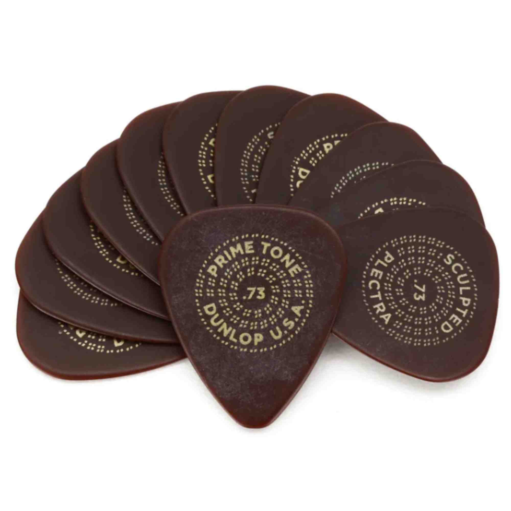 Dunlop Primetone Standard Sculpted Plectra-.73mm Gauge-12 pack