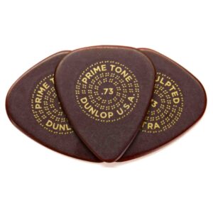 Dunlop Primetone Standard Sculpted Guitar Pick-.73mm Gauge-3 pack