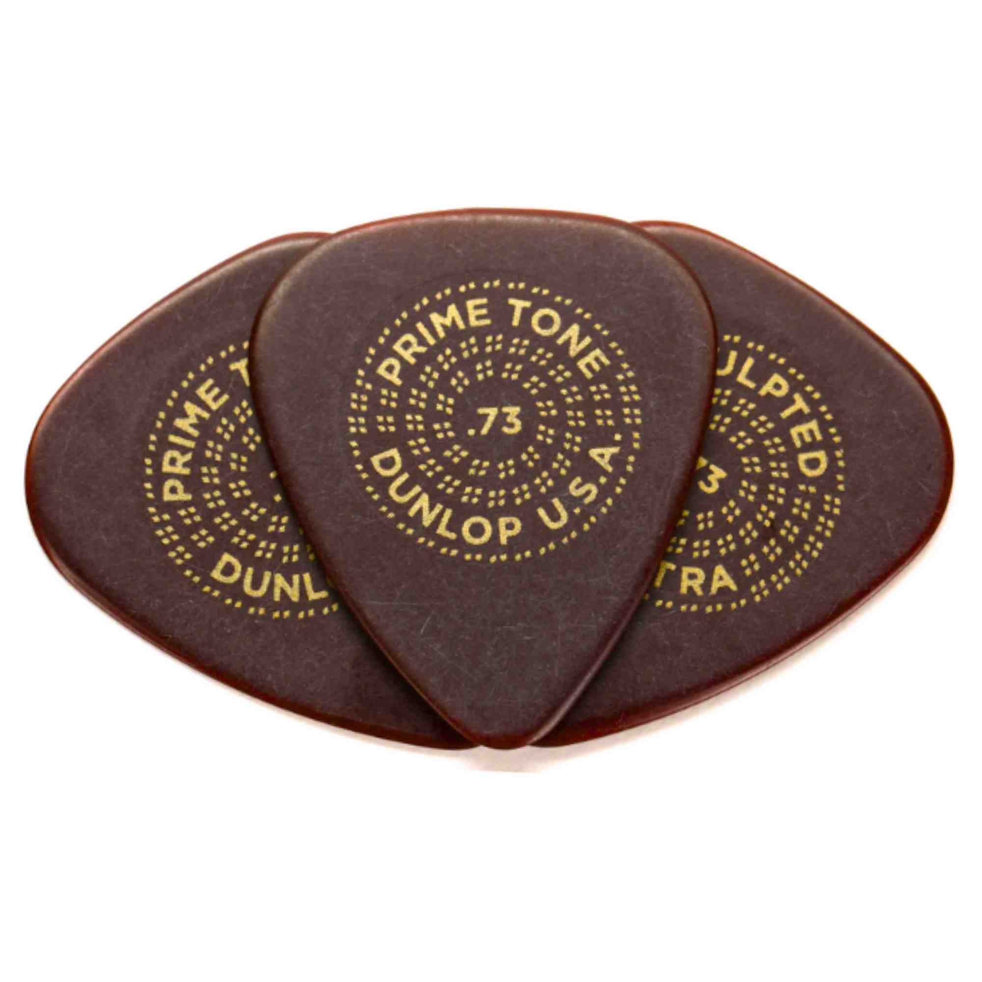 Dunlop Primetone Standard Sculpted Guitar Pick-.73mm Gauge-3 pack